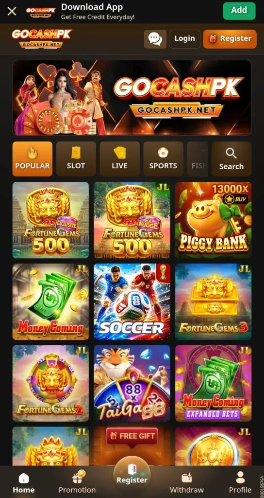 GoCashPK Game