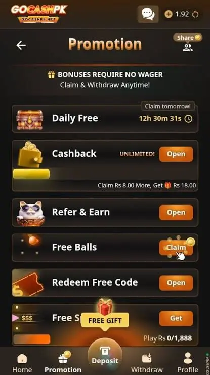 GoCashPK Game